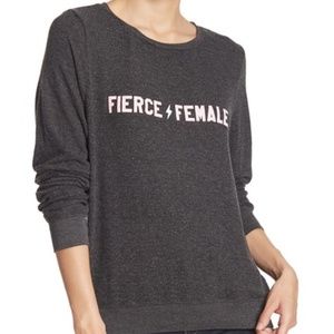 🧡 WILDFOX Fierce Female Brushed Knit Pullover